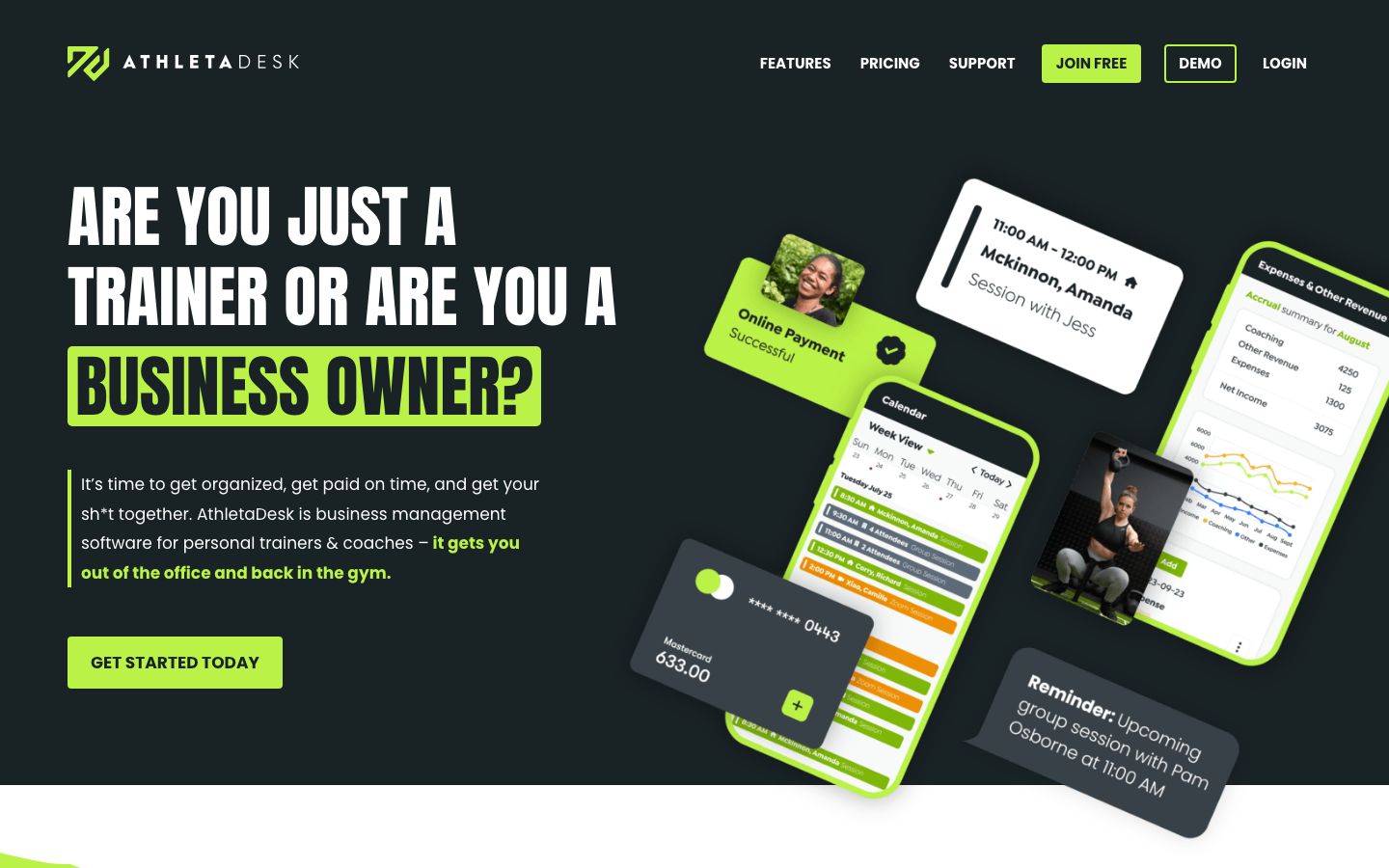 AthletaDesk screenshot 1