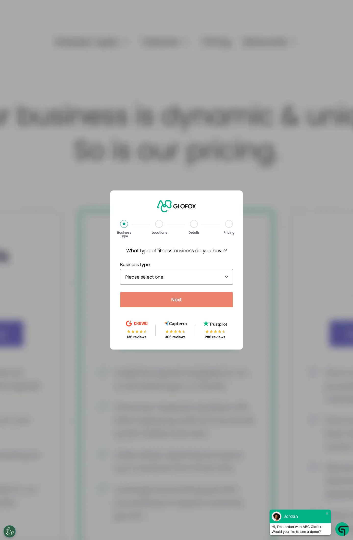 Glofox screenshot 2