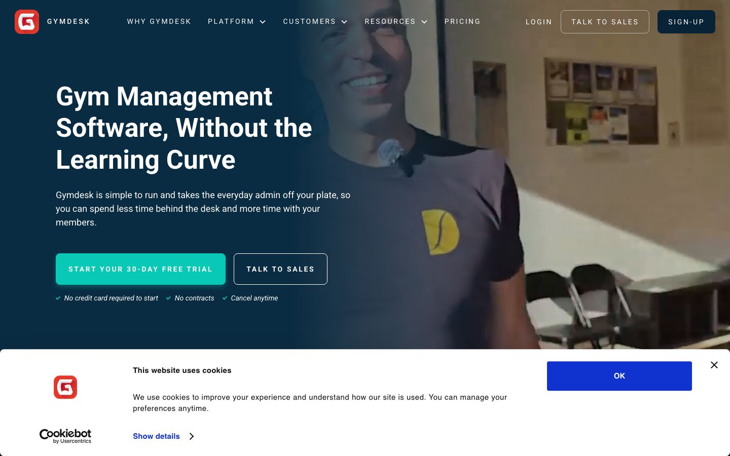Gymdesk screenshot 1