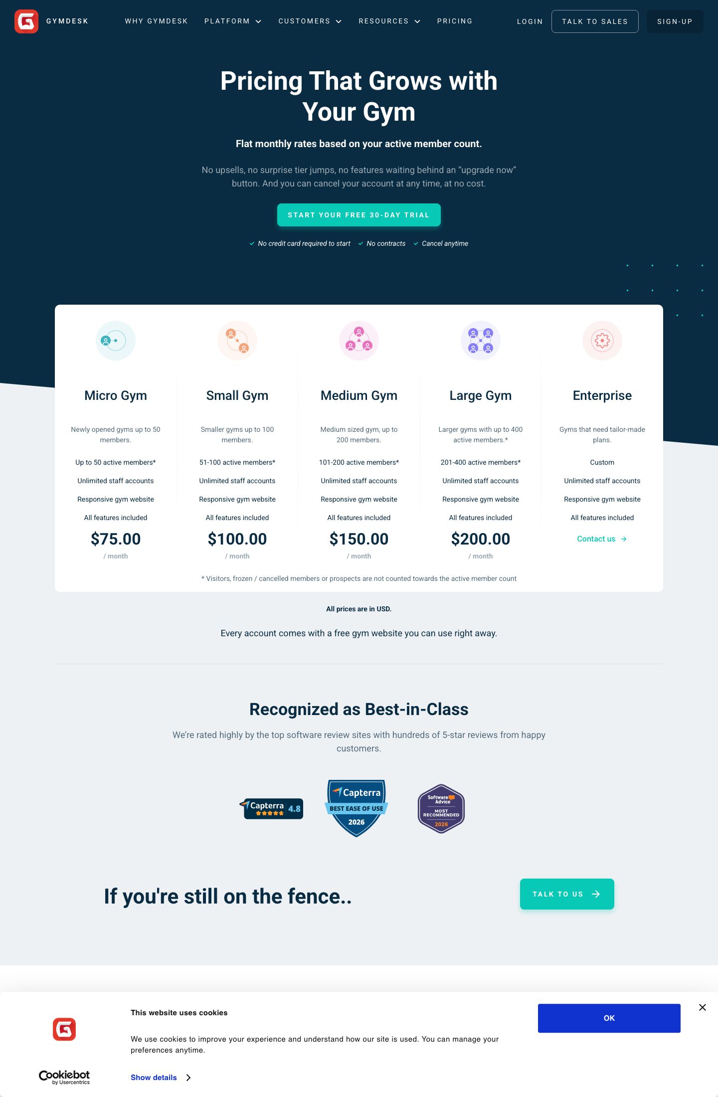 Gymdesk screenshot 2