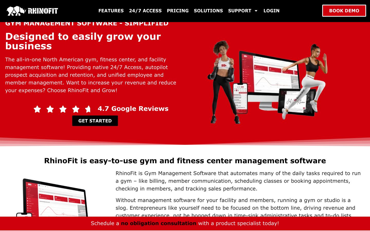 RhinoFit screenshot 1